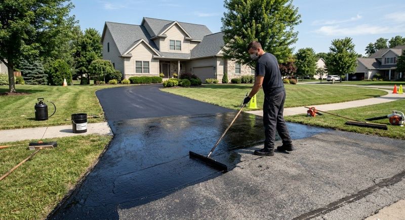 Asphalt Driveway Sealing in Greenville, SC